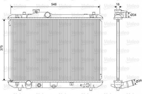 Радіатор системи охолодження VL Valeo 701587
