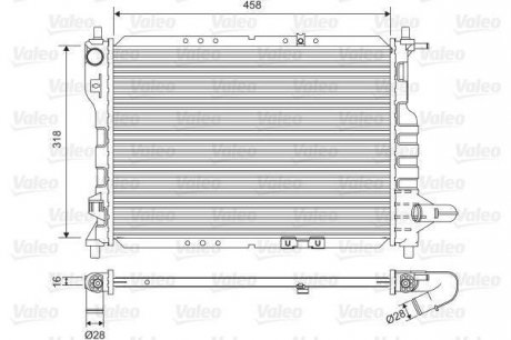 Радіатор системи охолодження VL Valeo 701598