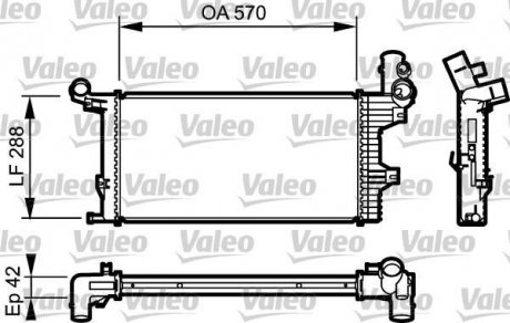 Радіатор охолодження двигуна VL Valeo 732303