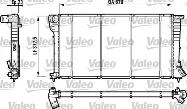 Радиатор, охлаждение двигателя Valeo 732517 (фото 1)