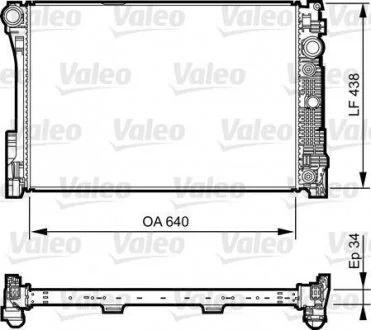 Радиатор системы охлаждения VL Valeo 735292