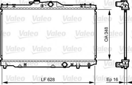 Радіатор системи охолодження VL Valeo 735415