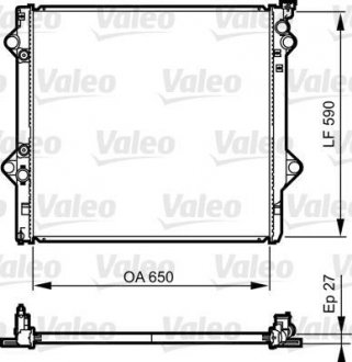 Радіатор системи охолодження VL Valeo 735569