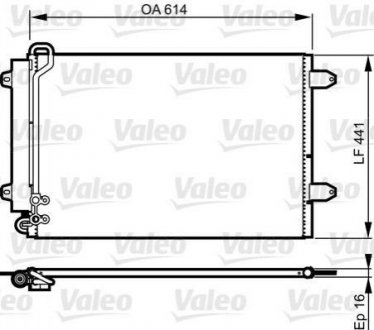 Радиатор кондиционера VL Valeo 814002 (фото 1)