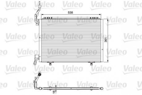 Радиатор кондиционера Valeo 814075 (фото 1)