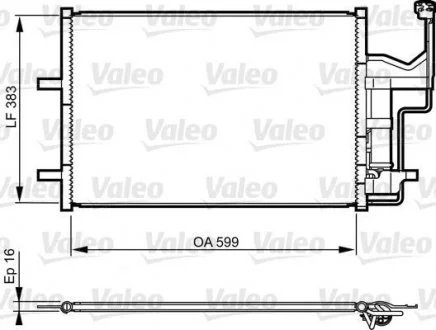 Радиатор кондиционера Valeo 814216 (фото 1)
