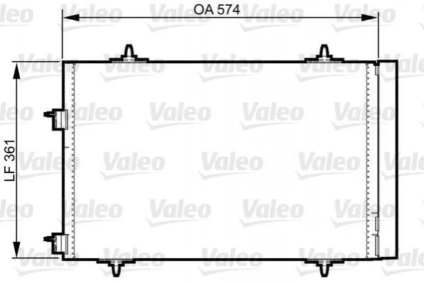 Радіатор кондиціонера VALEO Valeo 814365 (фото 1)