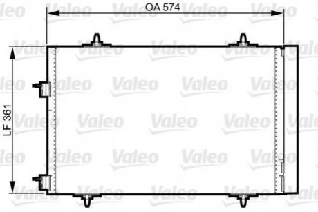 Радіатор кондиціонера VALEO Valeo 814365