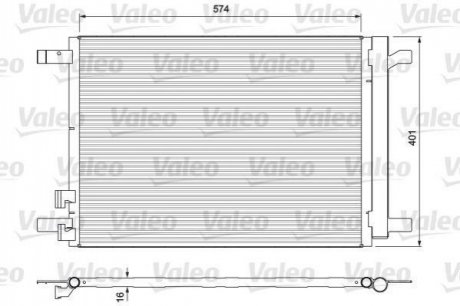 Радиатор кондиционера VL Valeo 814375 (фото 1)