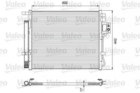 Радиатор кондиционера VALEO Valeo 814404