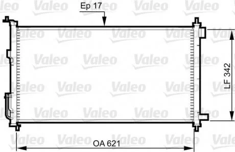 Радиатор кондиционера VALEO Valeo 817836