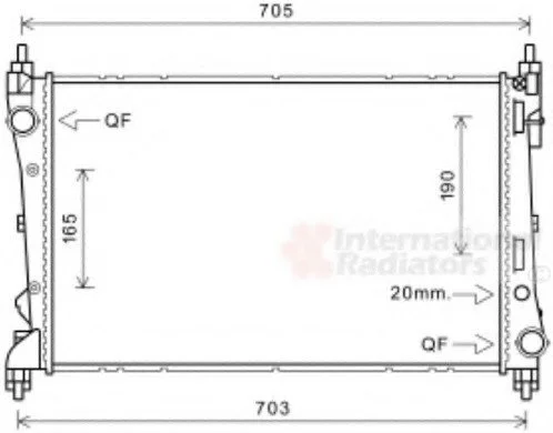 Радіатор охолодження FIAT DOBLO (вир-во) Van Wezel 17002449 (фото 1)