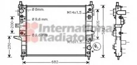 Радіатор (вир-во) Van Wezel 30002271