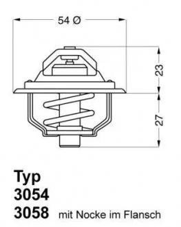 Термостат WAHLER 3054.87D50