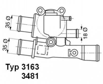 Термостат WA WAHLER 3163.88D