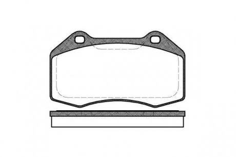 Комплект тормозных колодок, дисковый тормоз WOKING P10133.00