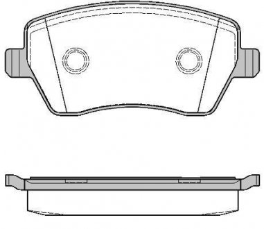 Комплект тормозных колодок, дисковый тормоз WOKING P8873.00 (фото 1)