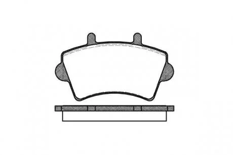 Колодки гальмівні диск. перед. (Remsa) Renault Master Movano 00> 06> WOKING P9193.00