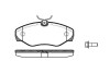 Колодки гальмівні диск. перед. (Remsa) Nissan Primastar 1.9 01-,Nissan Primastar 1.9 02- WOKING P9343.10 (фото 1)