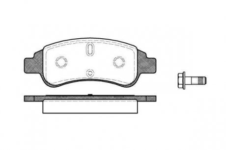 Комплект тормозных колодок, дисковый тормоз WOKING P9403.30 (фото 1)