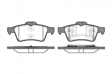 Колодки гальмівні диск. задн. (Remsa) Mazda 3 I II / Focus II C-max Connect / Vectra C / Laguna II / C5 III / Primera P12 WOKING P9423.00