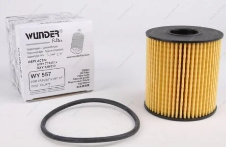 Фільтр масляний Ford Transit/Citroen Jumper 2.2HDI/2.4TDCi 06-/Peugeot 2.0HDI 03- WUNDER FILTER WY 557